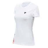 Dainese Logo - T-shirt casual femminile a girocollo 100% cotone - Donna
